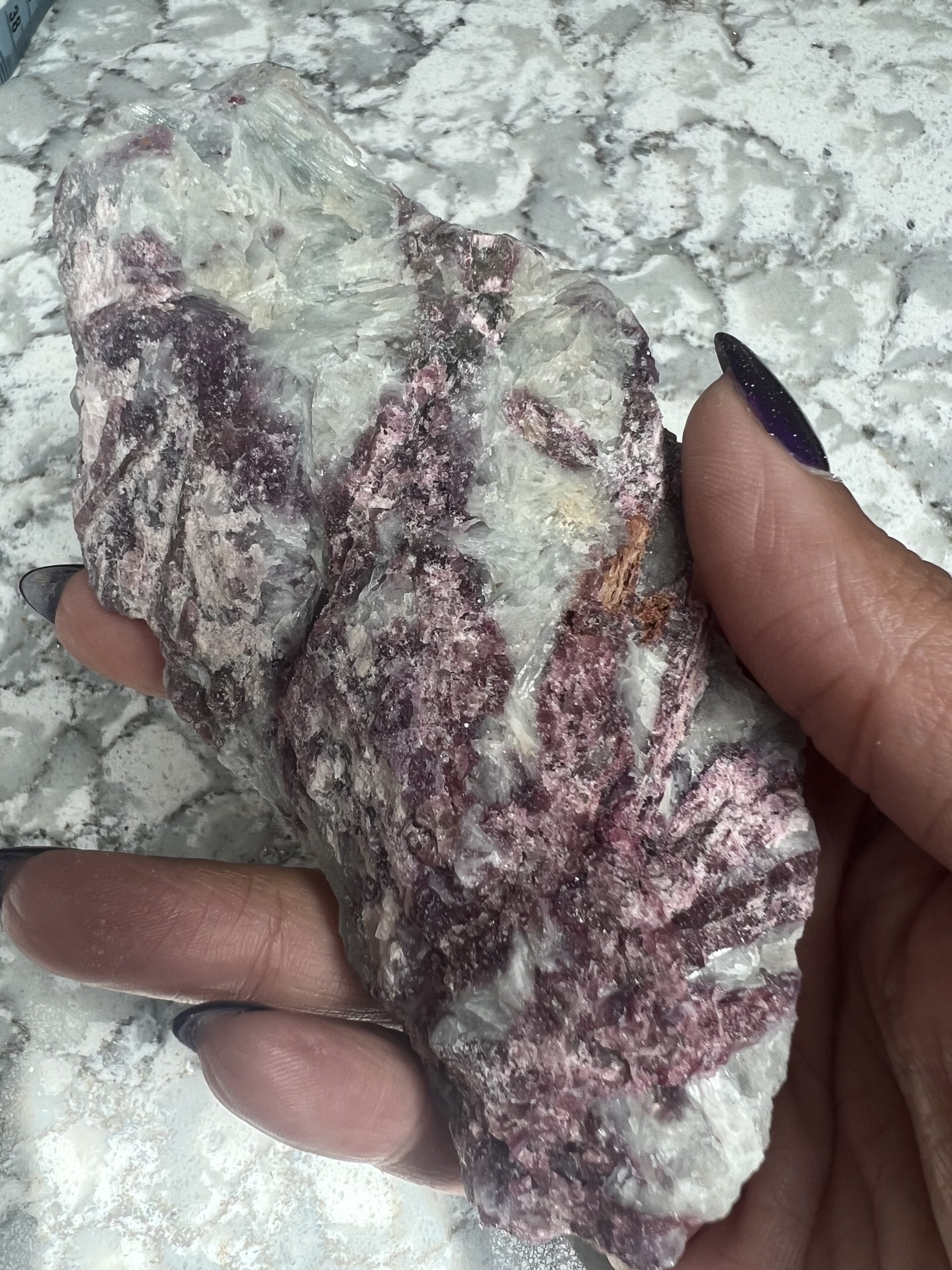 Pink Tourmaline Matrix with lepidolite (234g) - Image 2