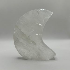 Free Standing Clear Quartz Moon