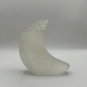 Free Standing Clear Quartz Moon (Small)