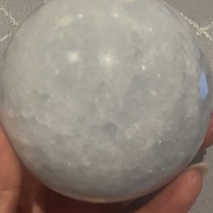 Blue Calcite Sphere (635g) (70mm)